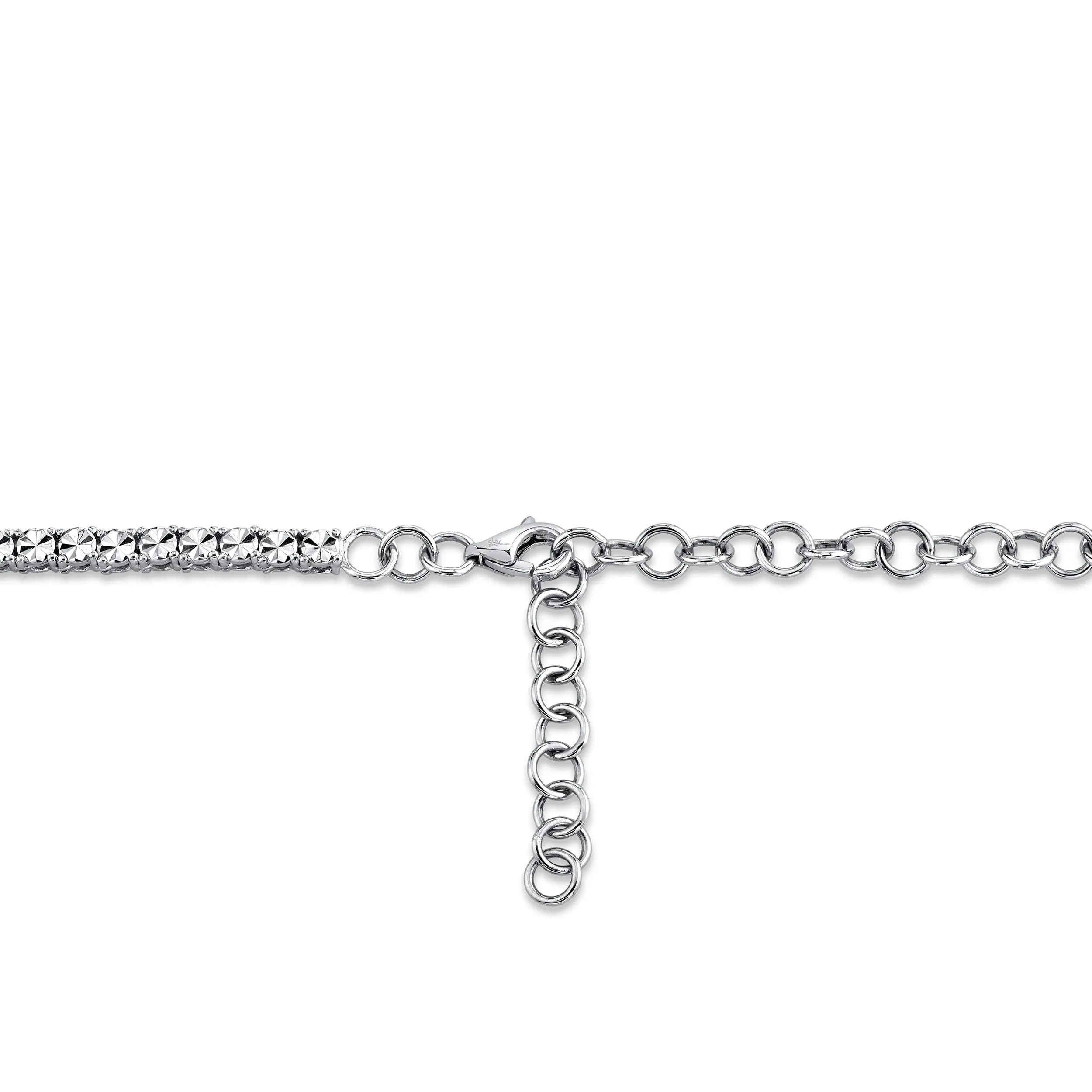 Shy Creation Diamond .95ctw Tennis Necklace