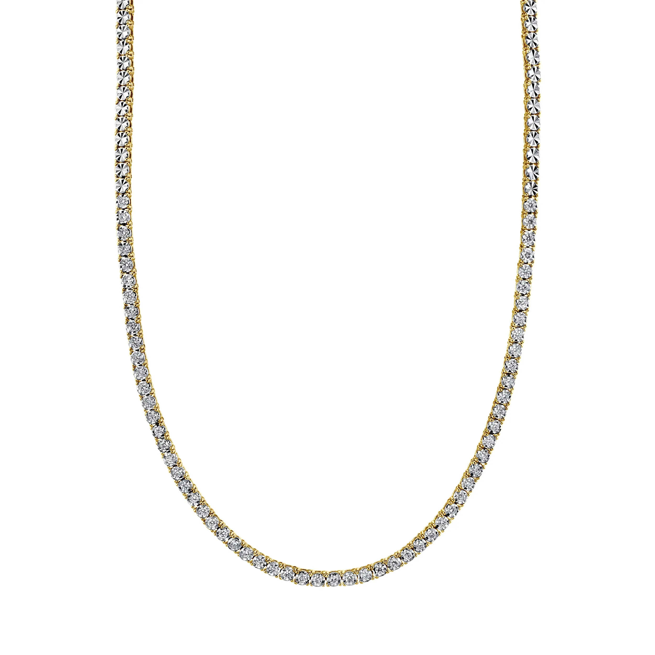Shy Creation Diamond .95ctw Tennis Necklace
