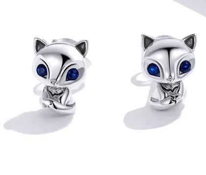 Silver Fox Earrings