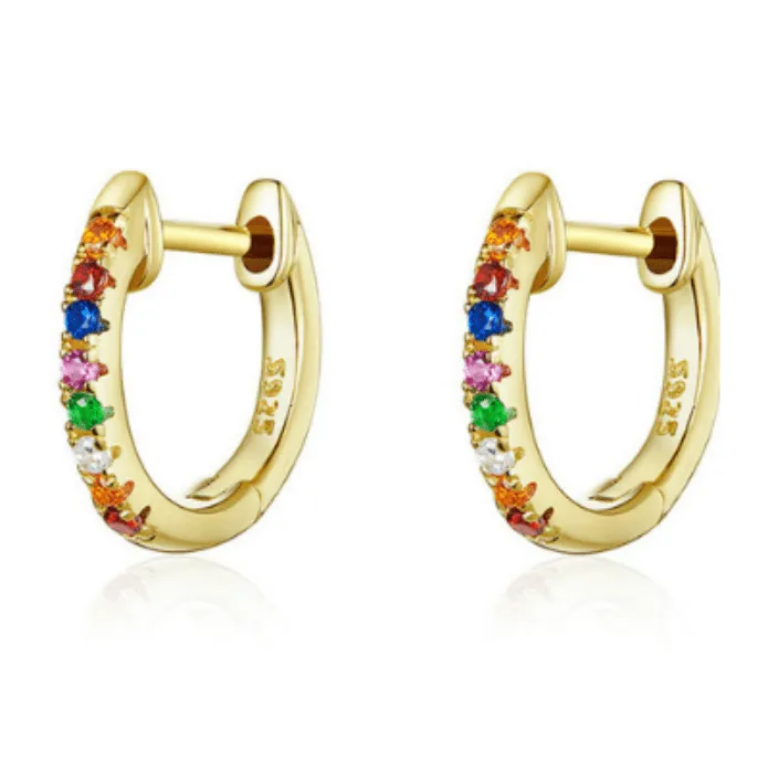 Silver Gold Round Circle Hoop Earring