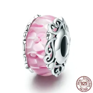 Silver Pink  Charm