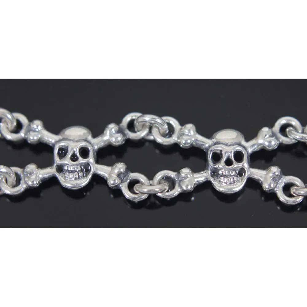 Skull & Crossbone Bracelet Sterling Silver