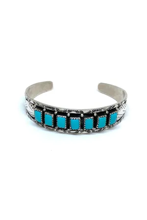 Sleeping Beauty Turquoise Row Cuff