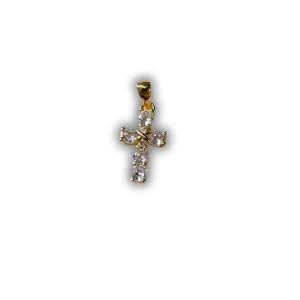 Small Diamond Cross Charm