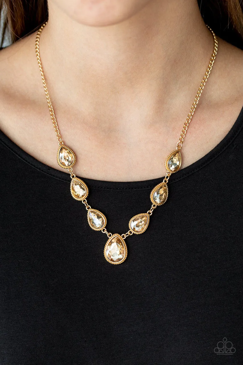 Socialite Social Gold Paparazzi Necklace