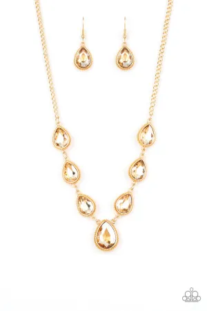 Socialite Social Gold Paparazzi Necklace