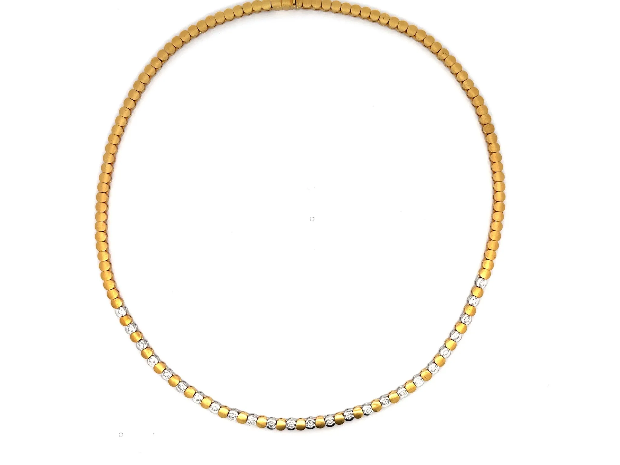 Solid 18K Gold Diamond Chain