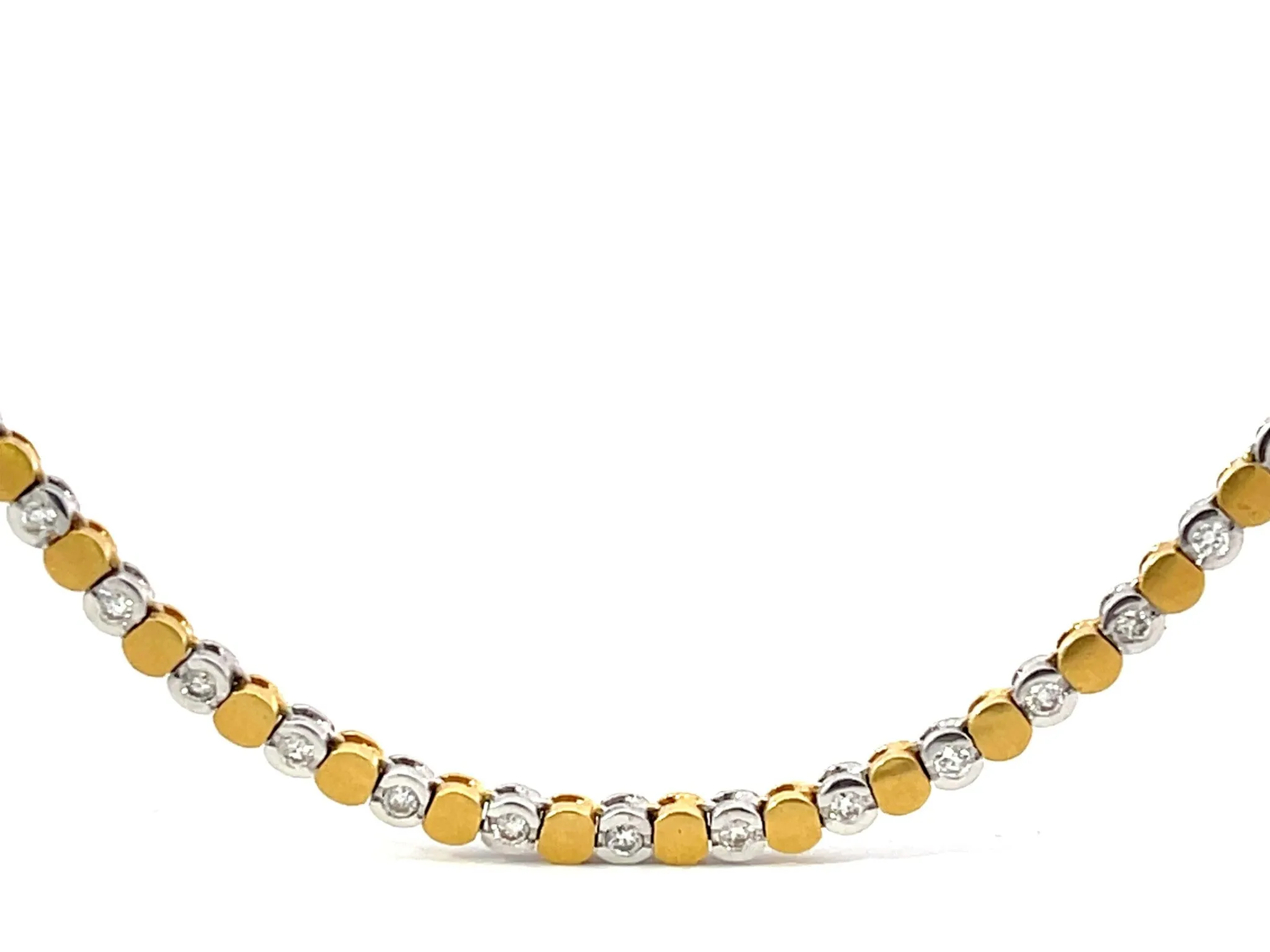 Solid 18K Gold Diamond Chain