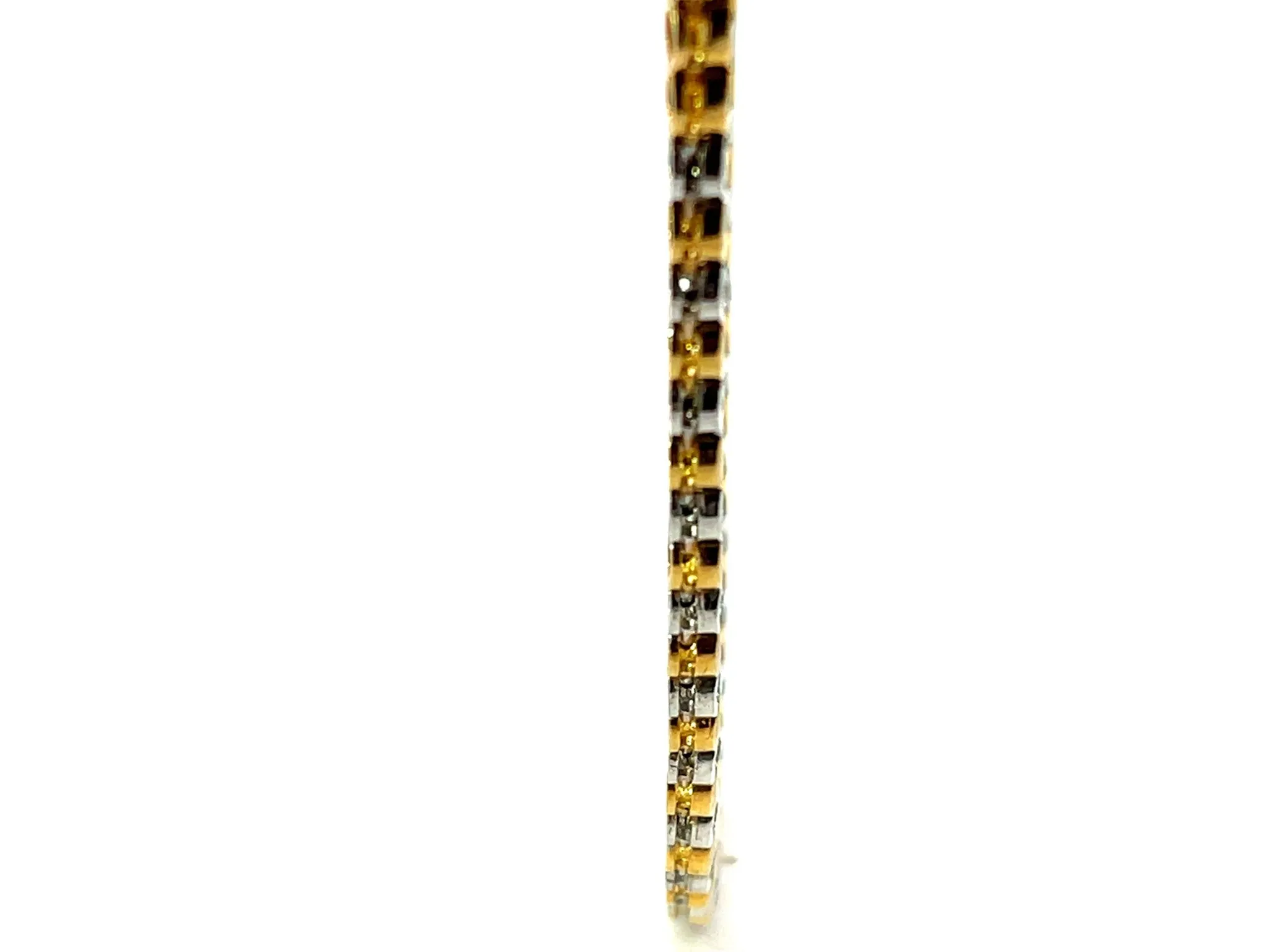 Solid 18K Gold Diamond Chain