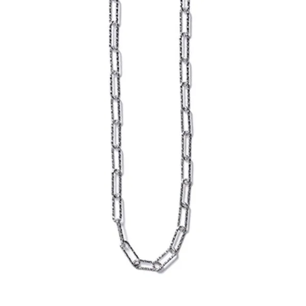 Southern Gates Sterling Silver Rectangle Rolo Necklace KAR597, 24" (97099)
