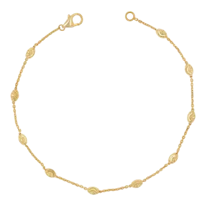 Spaced Mooncut Bead Bracelet