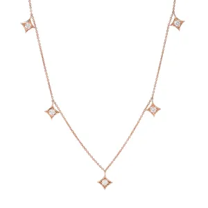 SPADES FIVE DIAMOND SHAKER NECKLACE