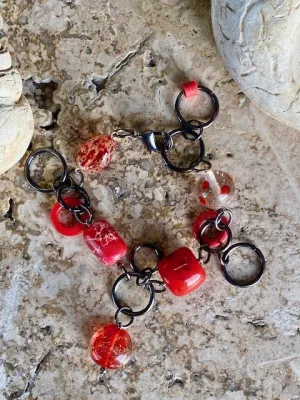 Spark Beaded Chain Link Bracelet