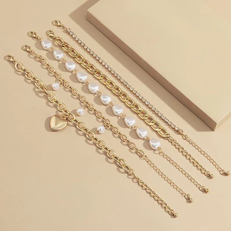 Special Shaped Imitation Pearl Vintage Baroque Bracelet