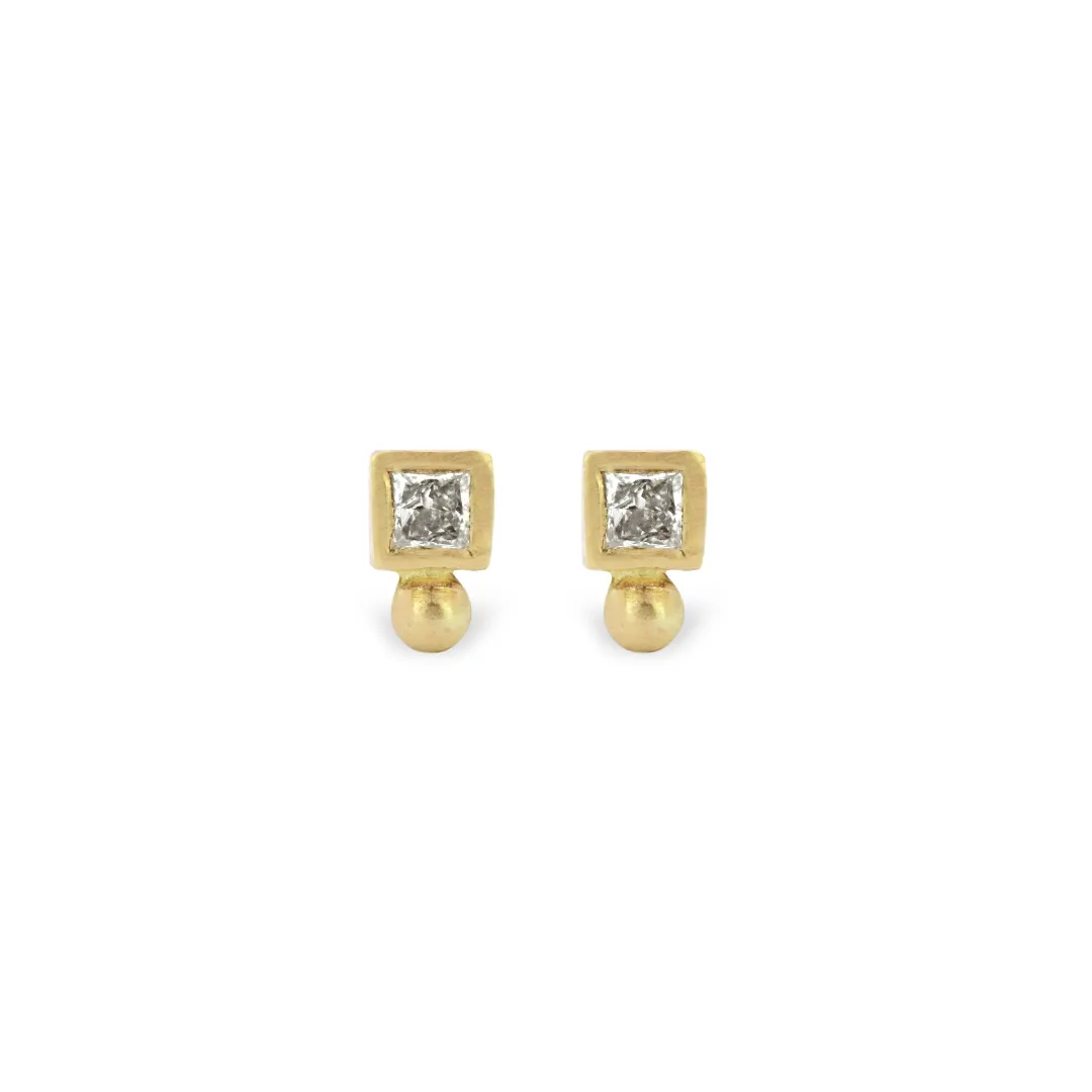 Square Dot Stud Earrings