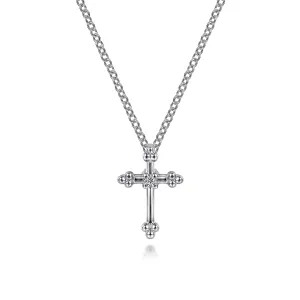 SS Diamond Cross Pendant Necklace