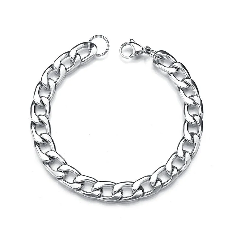 Stainless Steel NK Chain Bracelet - Various Sizes and Weights Available