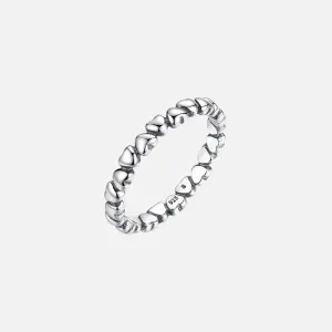 Star Silver Ring Y2K in 925 Sterling Silver with Velvet Bag