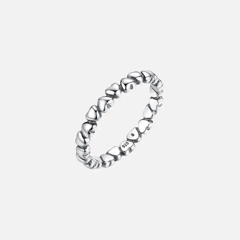 Star Silver Ring Y2K in 925 Sterling Silver with Velvet Bag