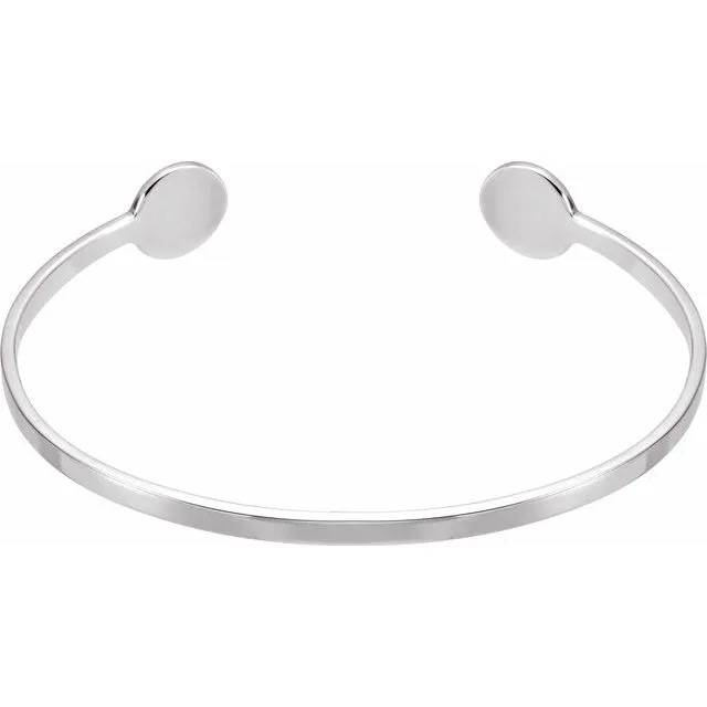 Sterling Silver Cuff 6 3/4" Bracelet