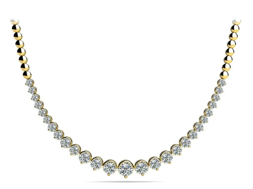 Strand Of Diamonds With Shiny Diamond Links  with 4.02 ct.(finished)