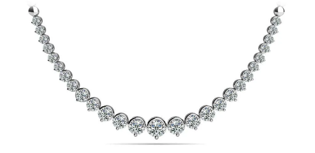 Strand Of Diamonds With Shiny Diamond Links  with 4.02 ct.(finished)