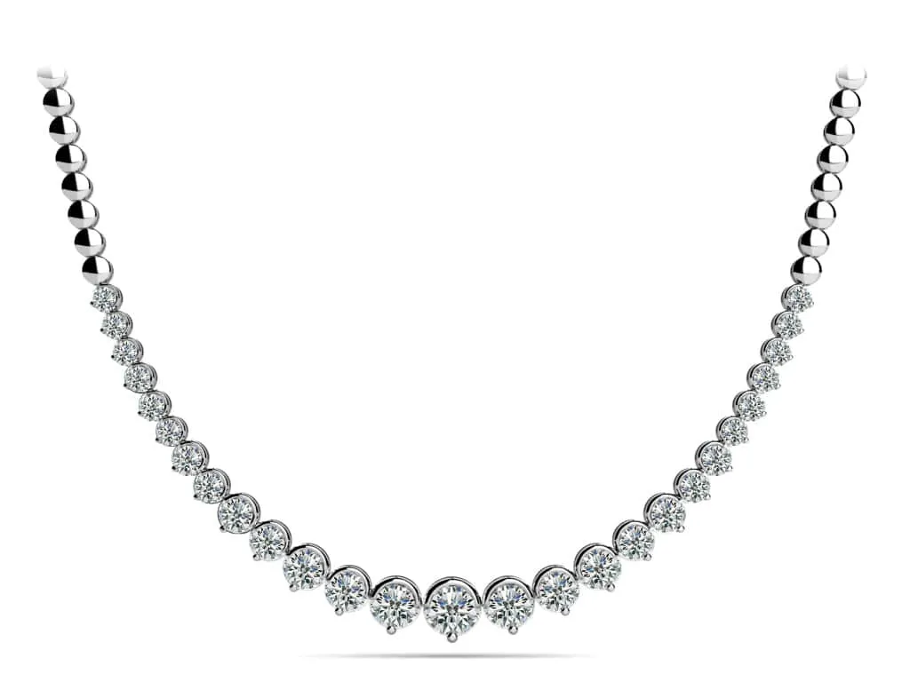 Strand Of Diamonds With Shiny Diamond Links  with 4.02 ct.(finished)