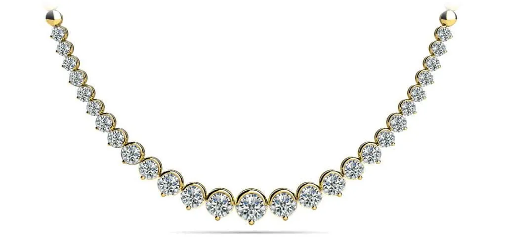 Strand Of Diamonds With Shiny Diamond Links  with 4.02 ct.(finished)