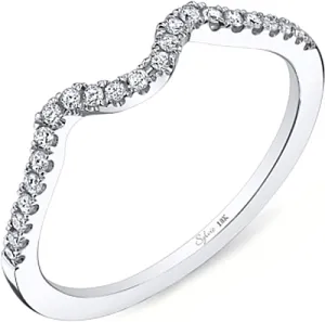 Sylvie Contoured Diamond Wedding Band