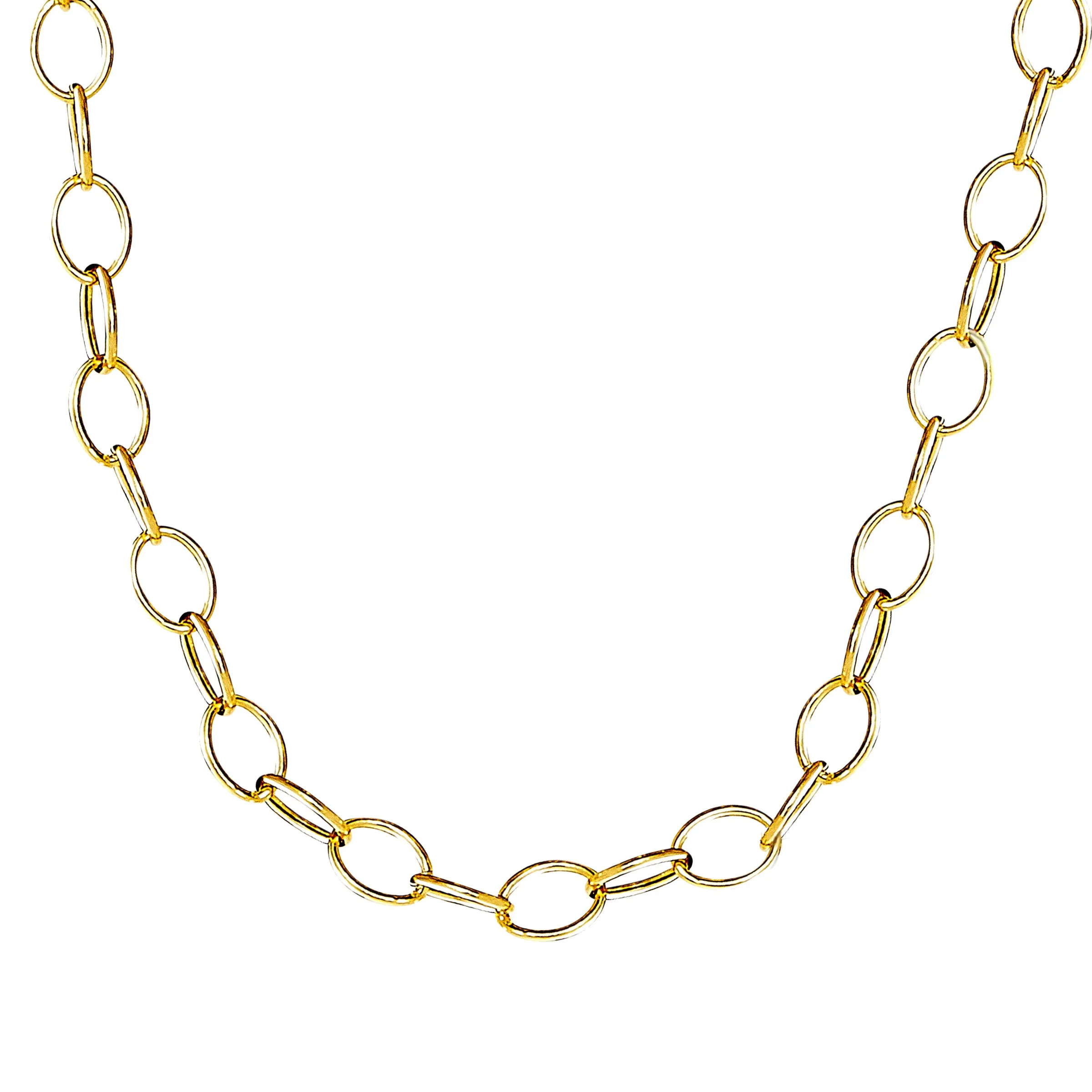 SYNA 18k Yellwo Gold Oval Link 30" Chain