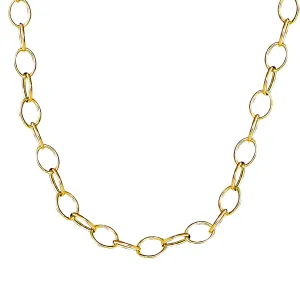 SYNA 18k Yellwo Gold Oval Link 30" Chain