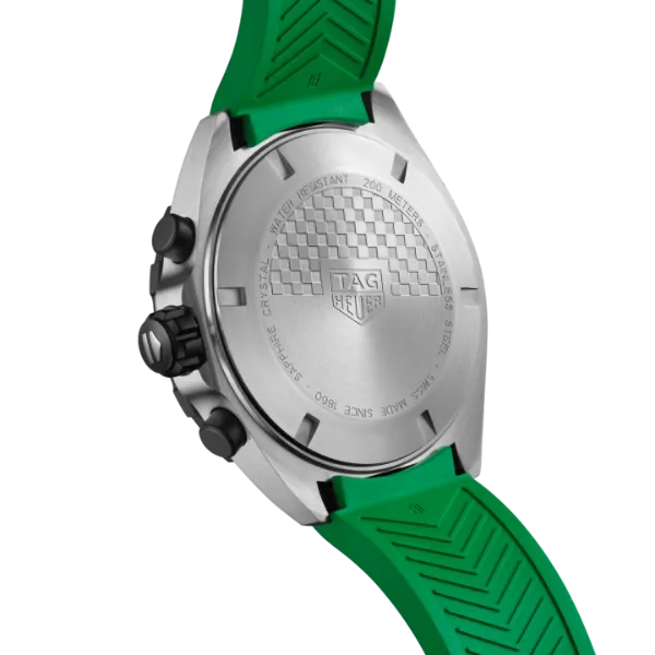 Tag Heuer Formula 1 Green Silicone Strap Green Dial Chronograph Quartz Watch for Gents - CAZ101AP.FT8056