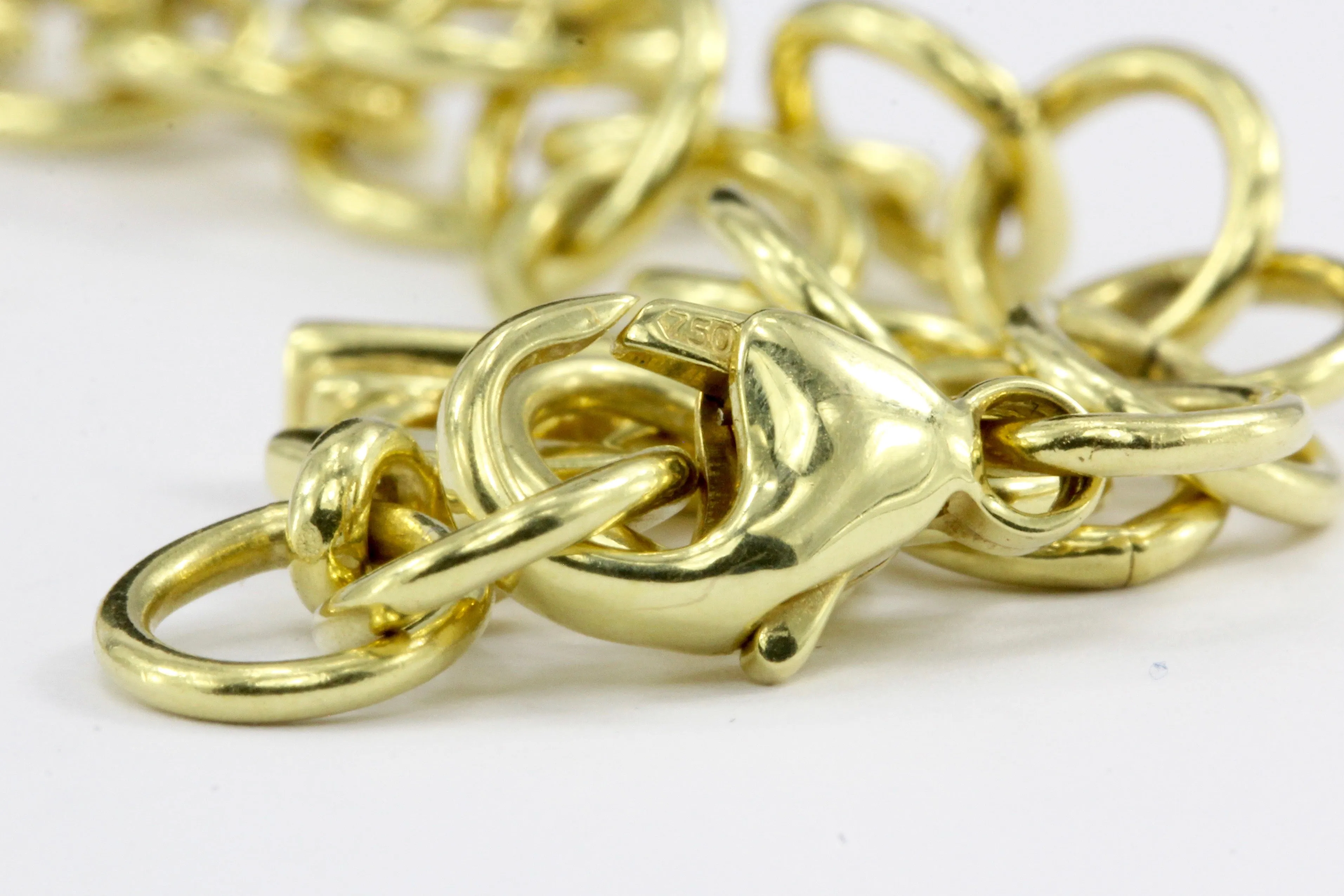 Temple St. Clair 18K Yellow Gold Classic Oval Link Necklace 32"