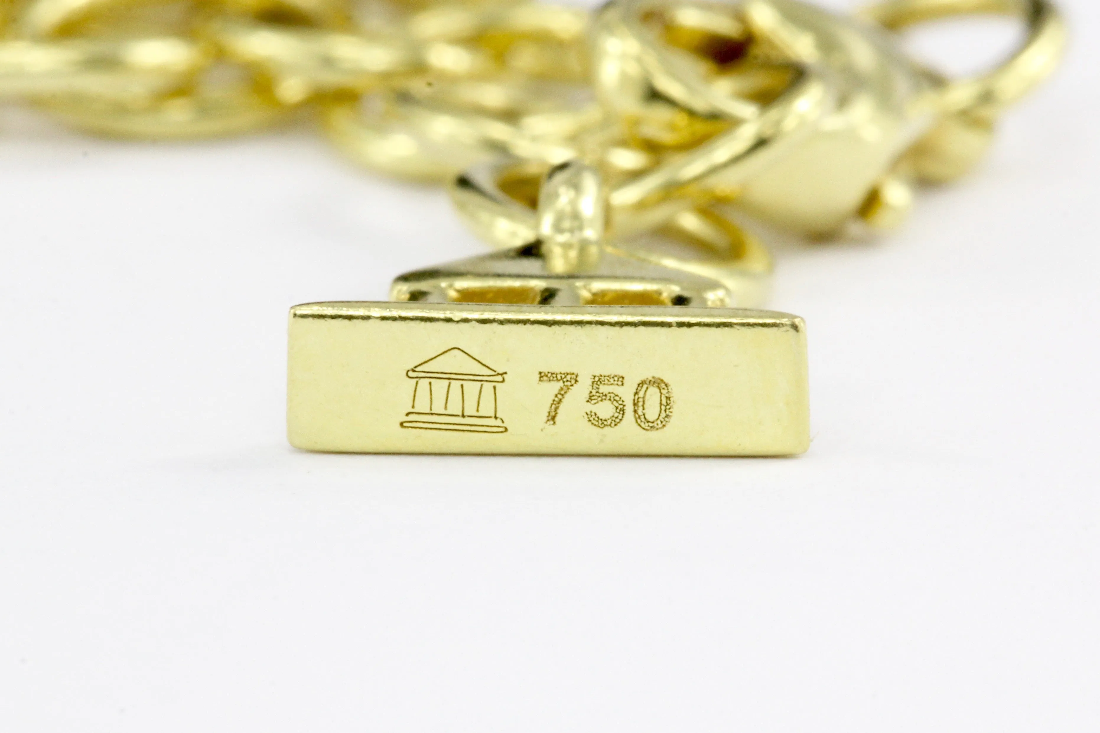 Temple St. Clair 18K Yellow Gold Classic Oval Link Necklace 32"