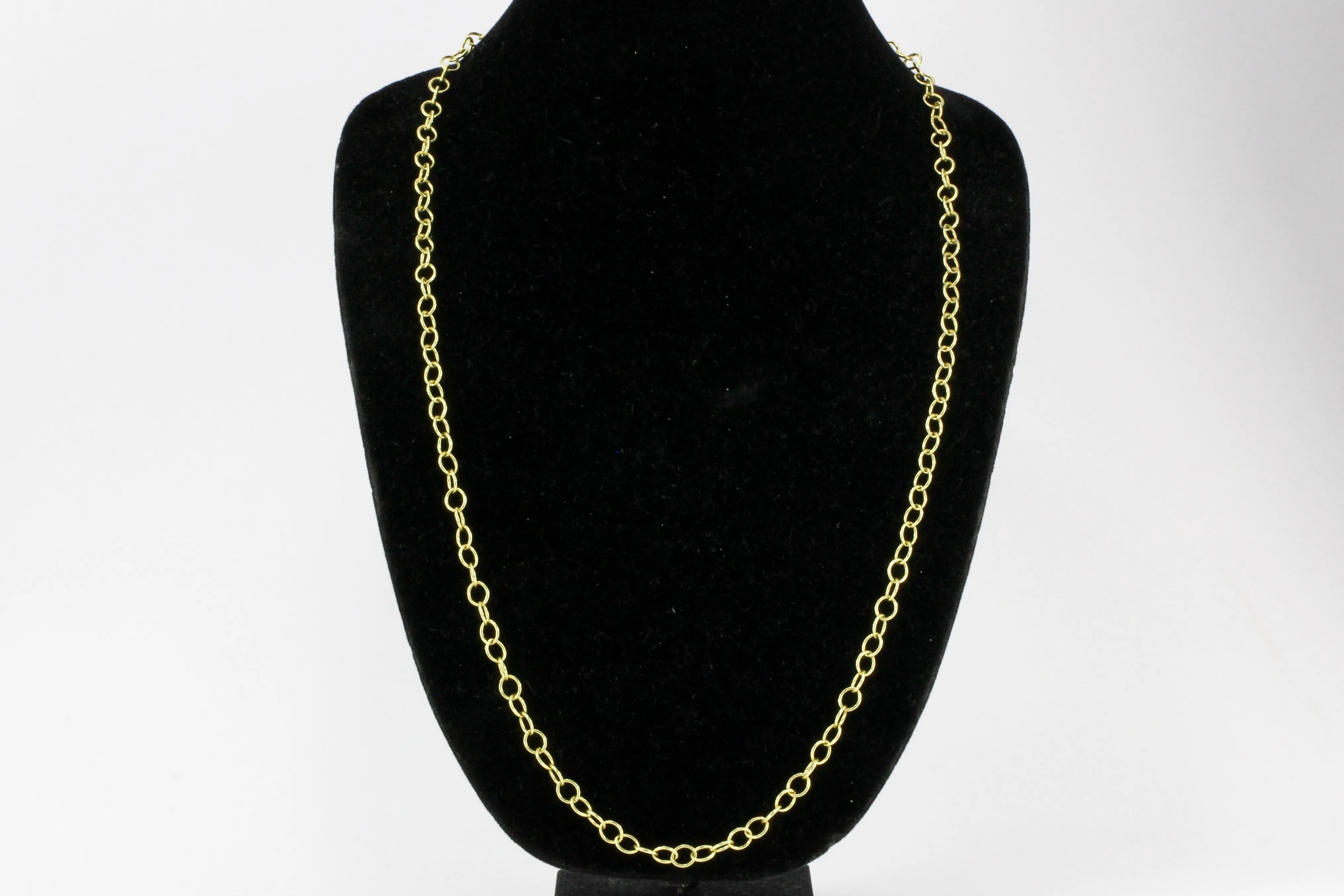 Temple St. Clair 18K Yellow Gold Classic Oval Link Necklace 32"
