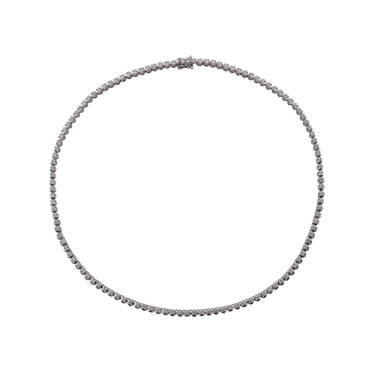 Tennis Choker Necklace 1 - 2.77cts