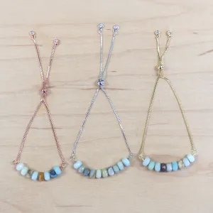 The Emerson - Amazonite bracelet with adjustable chain