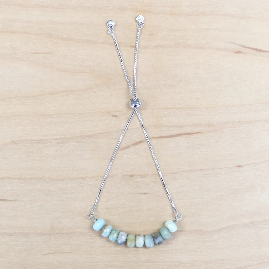 The Emerson - Amazonite bracelet with adjustable chain