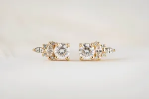 The Maeve Stud Earrings | Diamond