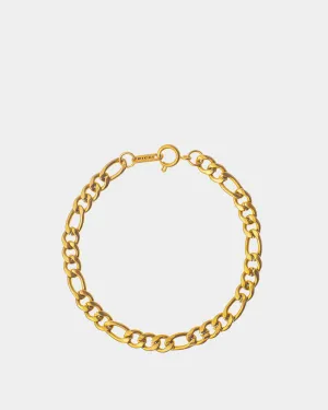Thin Figaro 3x1 Chain Bracelet