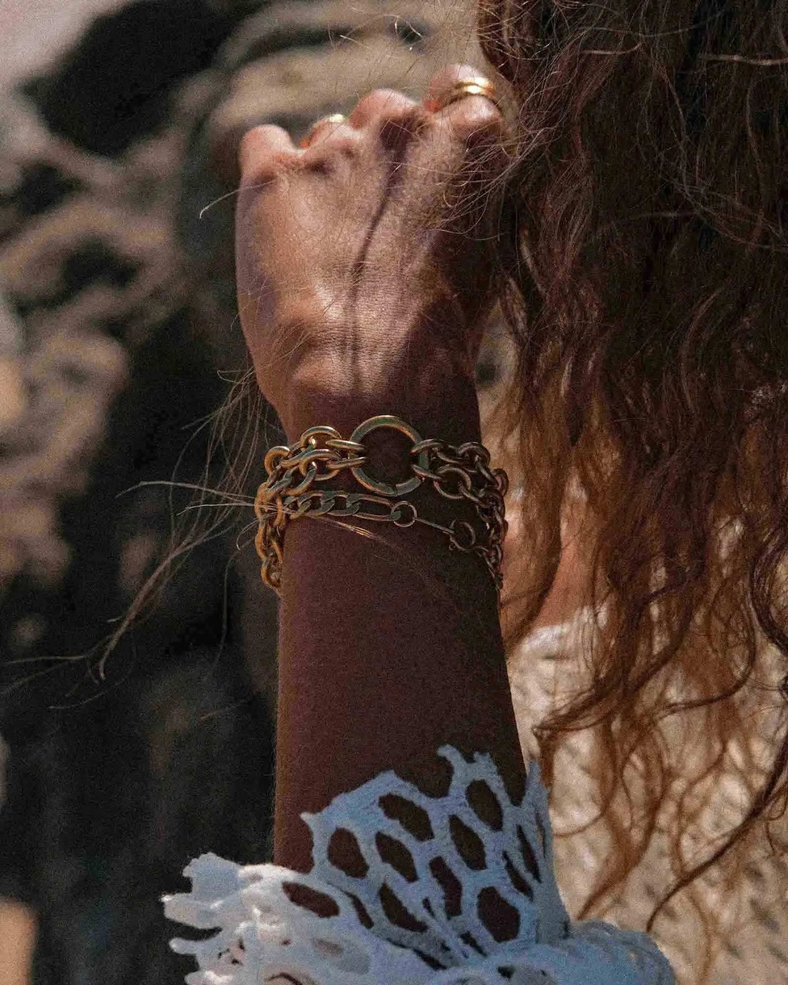 Thin Figaro 3x1 Chain Bracelet