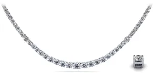 Timeless Dreams Tennis Diamond Necklace with 9.06 ct.(finished)