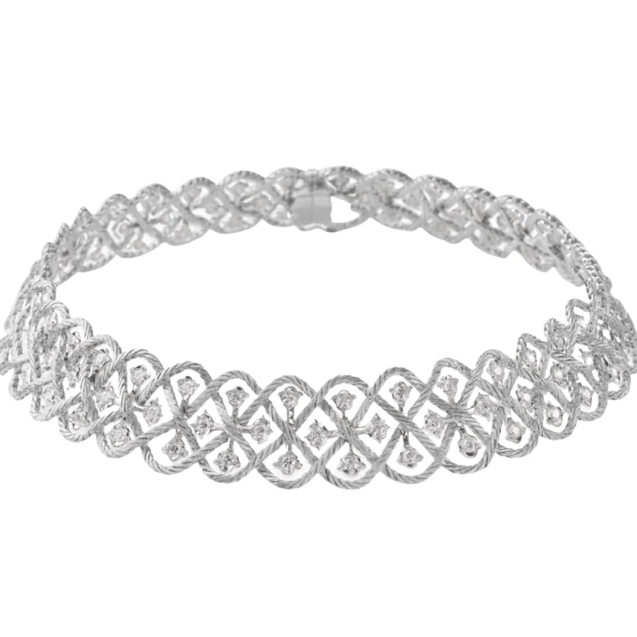 Étoilée 18K White Gold Diamond Necklace