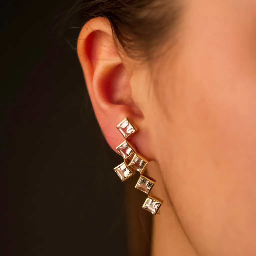 Topaz Crosswalk Earrings