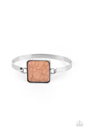 Turning a CORNERSTONE Brown Paparazzi Bracelet