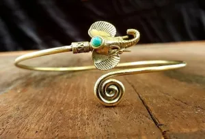 Turquoise Elephant Arm Cuff