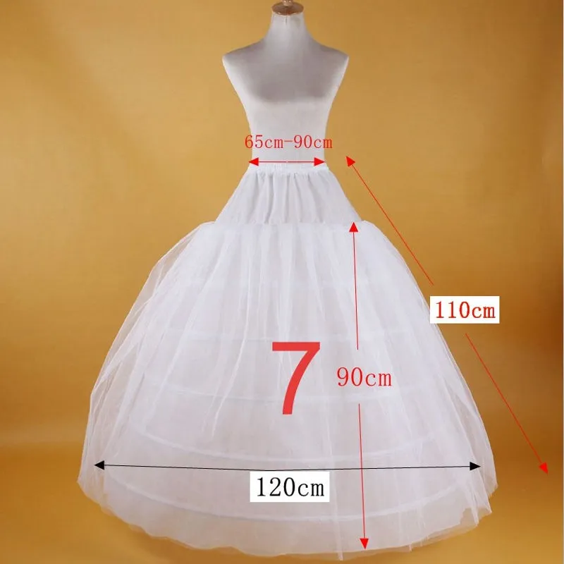 Underskirt Petticoat For Wedding Dress Elastic Band Lace Up