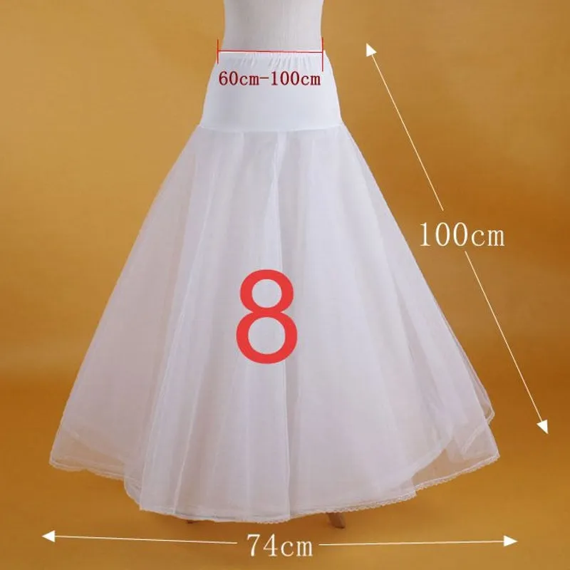Underskirt Petticoat For Wedding Dress Elastic Band Lace Up
