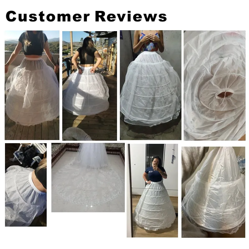 Underskirt Petticoat For Wedding Dress Elastic Band Lace Up