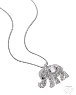 Unforgettable Shimmer - Multi - Elephant Paparazzi Necklace - Empire Diamond Exclusive